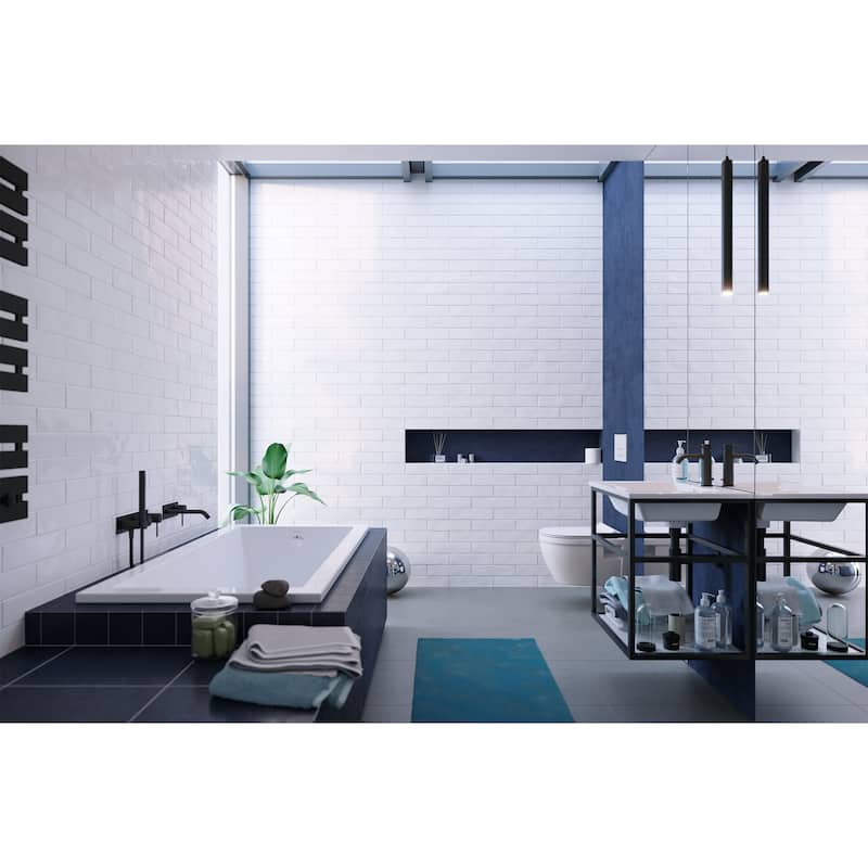 Ivy Wall Hung Elongated Toilet Bowl 0.8/1.28 GPF Dual Flush