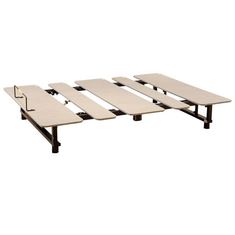 Queen Size Steel Frame Adjustable Foldable Bed with Wireless Remote - Independent Head/Foot Incline