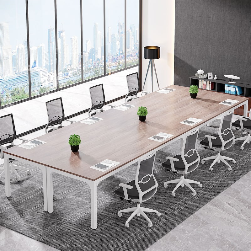 6.5FT Conference Meeting Seminar Business Table Set for 8-12 Person (Set of 2)