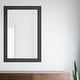 preview thumbnail 12 of 16, Shorewood Square Bathroom Soft Matte Black Mirror