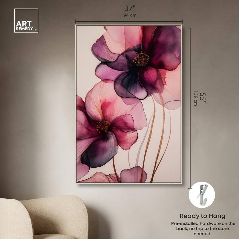 Velvet Verse III Canvas by Art Remedy