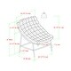 preview thumbnail 16 of 14, Middlebrook Outdoor Rattan Papasan Chairs with Cushions, Set of 2