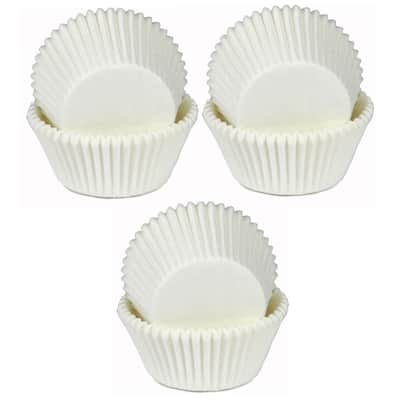 Chef Craft Non-Stick White Parchment Paper Cupcake Liners, Standard Size Baking Cups - 50 Count