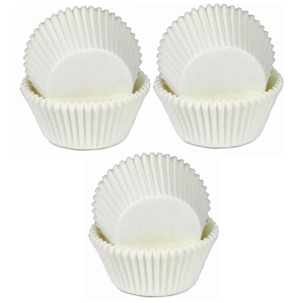Chef Craft Non-Stick White Parchment Paper Cupcake Liners, Standard Size Baking Cups - 50 Count