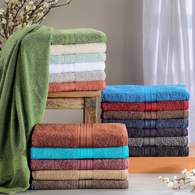 Eco-Friendly Sustainable Cotton Bath Sheet by Superior (Set of 2)