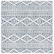 SAFAVIEH Tulum Vetuta Moroccan Boho Chic Area Rug - 8' Square - Ivory/Navy