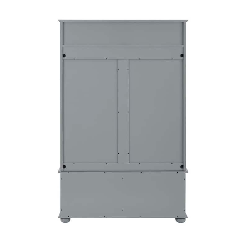 40W Hall Tree and Shoe Bench with Doors