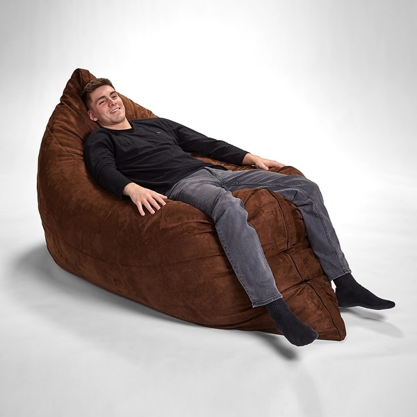 AJD Home Bean Bag Lounger Adult Size, Large Bean Bag Chair with Filler  Included, Big Bean Bag Chairs for Adults - On Sale - Bed Bath & Beyond -  32351397