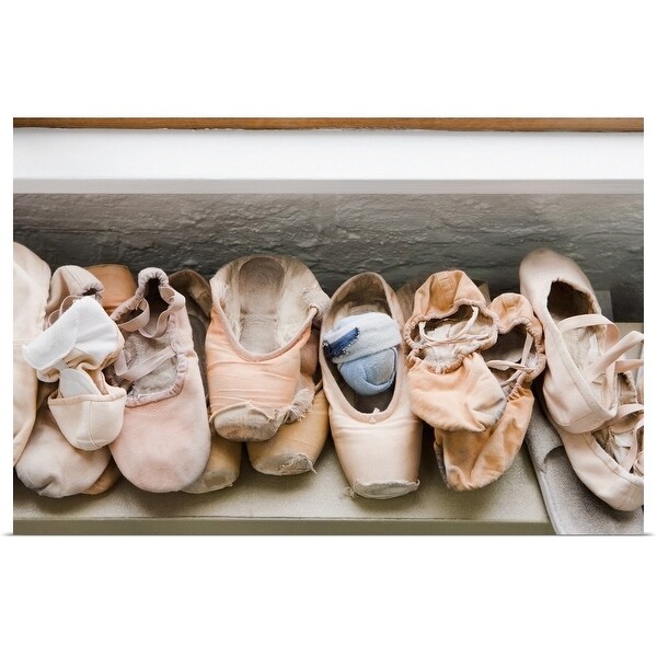 "Pairs of pointe shoes" Poster Print
