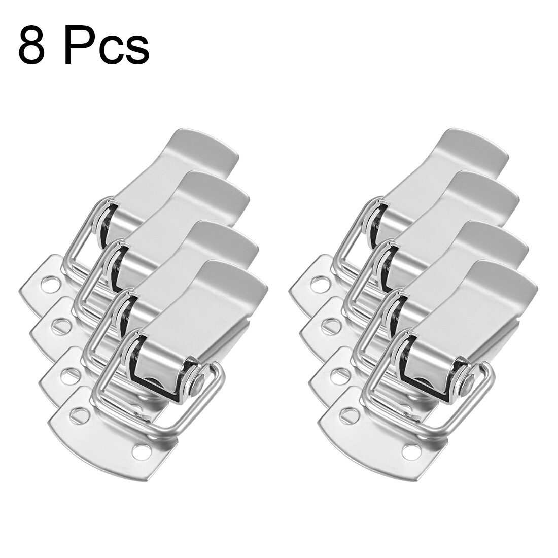 4pcs 90 Degree Stainless Steel Spring Loaded Draw Toggle Latch Clamp Clips  Set