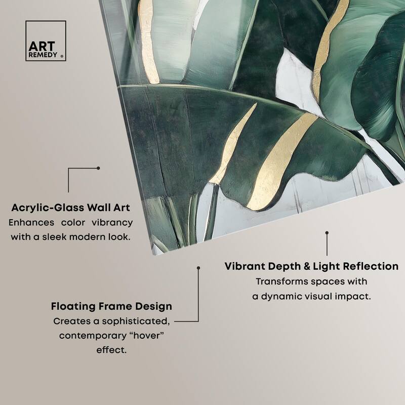 Jungle Jewel Jade I Acrylic by Art Remedy, Ready to Hang