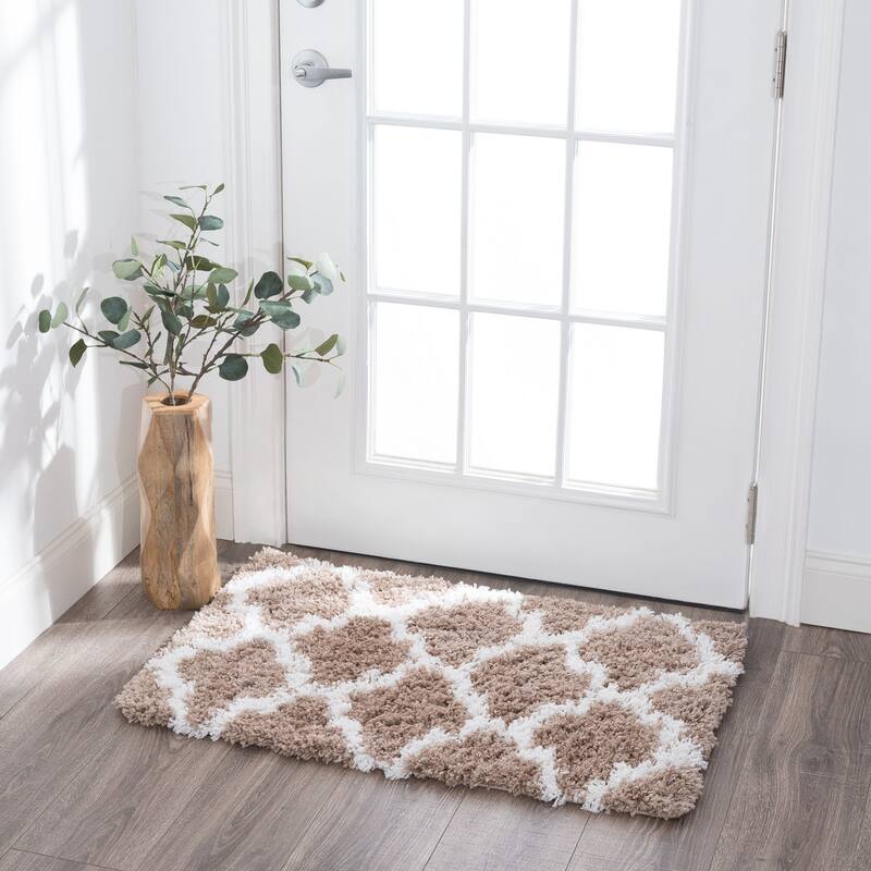 Joy Shag Moroccan Geometric Indoor Area Rug