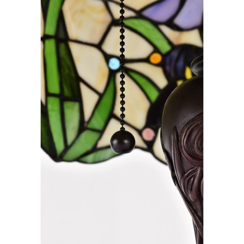 Tiffany-style Iris Table Lamp