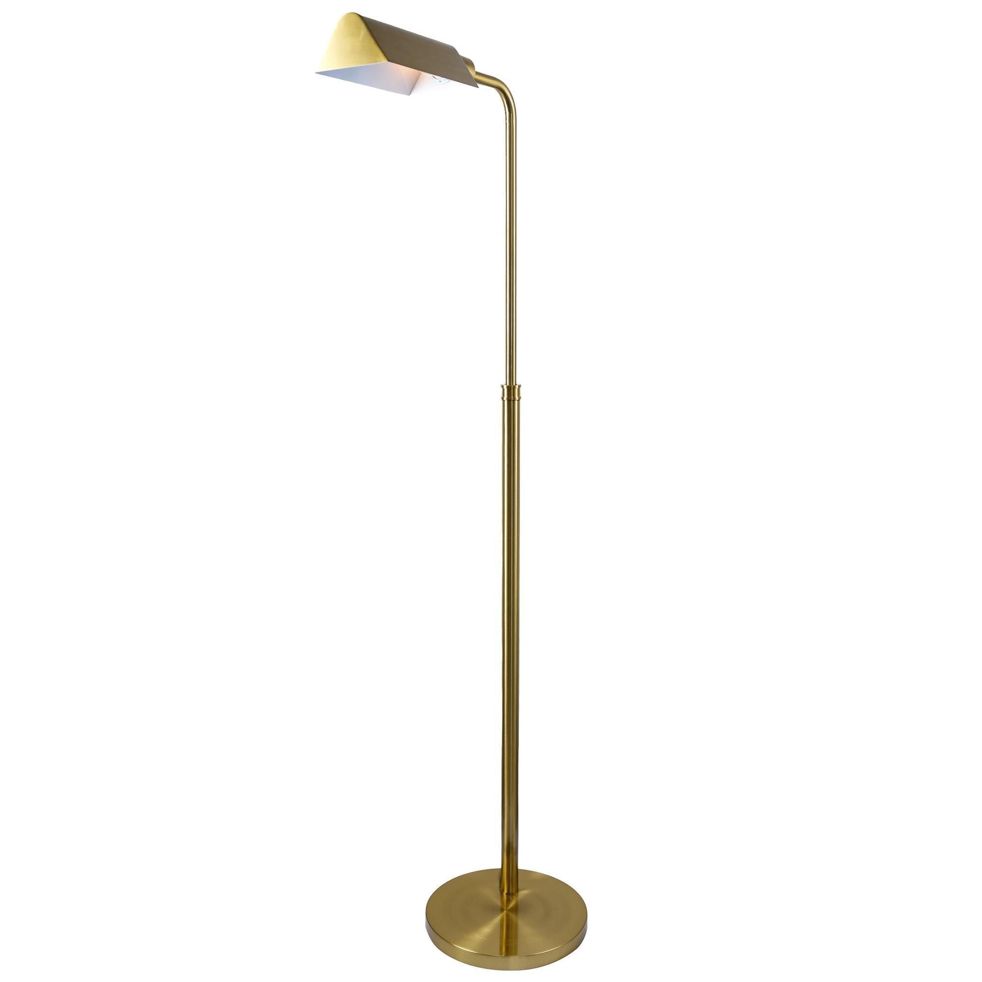 Modern minimalist floor lamp with neutral shaded standing light