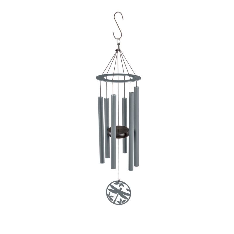 27 in. Laser Cut Metal Hand Tuned Wind Chime, Dragonfly, Scale "C"