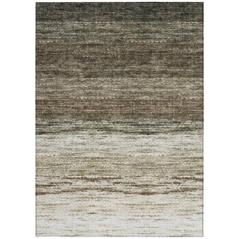 HomeRoots Ombre Transitional Rectangle Outdoor Rug