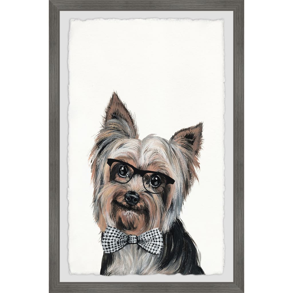 Rockstar Puppy Framed Wall Art, Elegant Home Touch - Sophisticated Artwork for Refined Décor