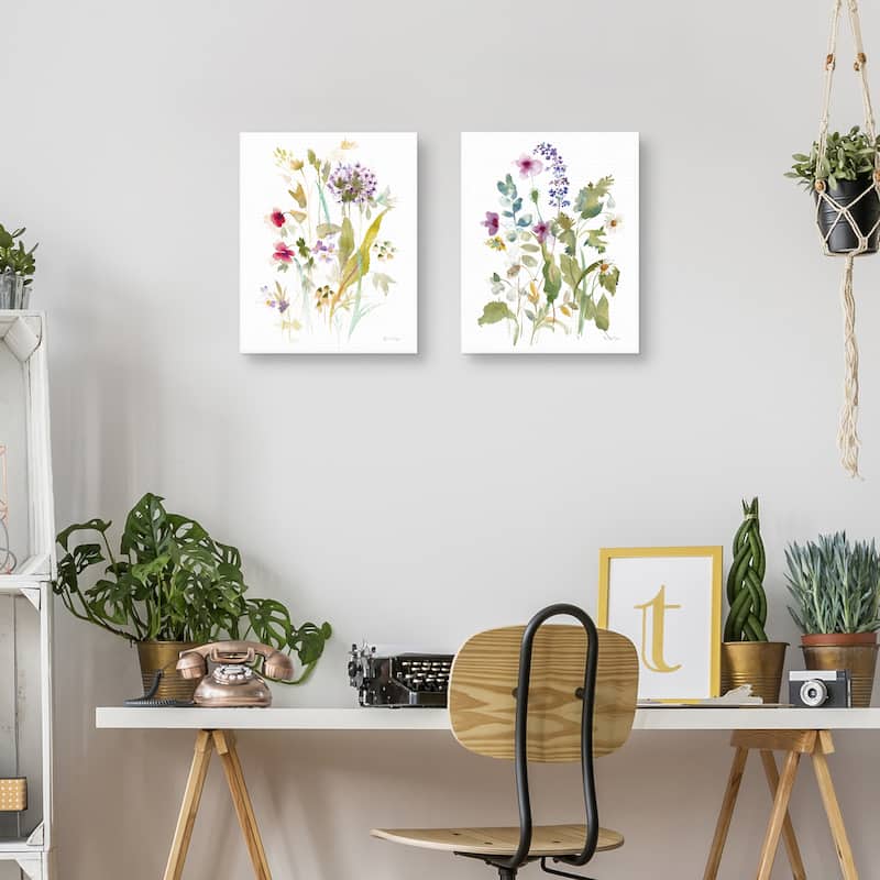 Bloom Delight Flow, Bloom Delight Wave by Annabel Fairfax Canvas Art Prints