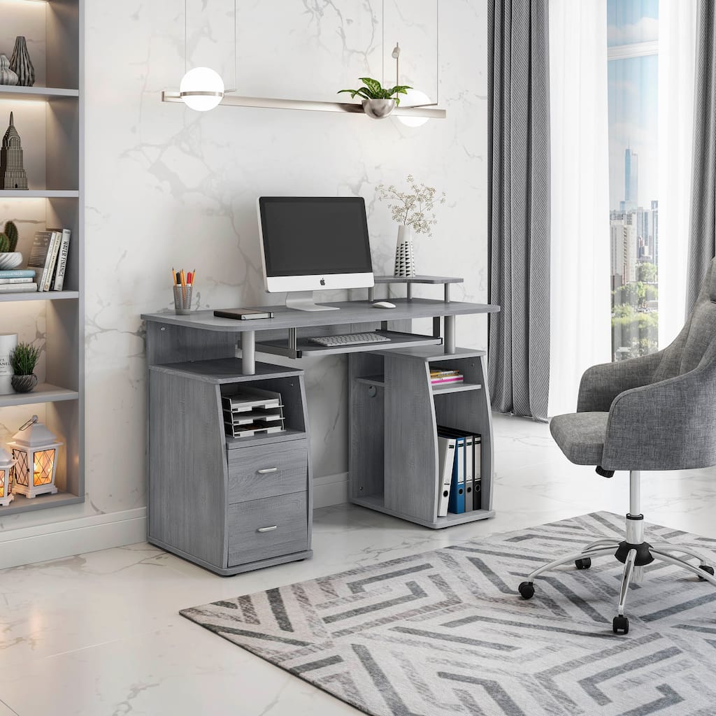 Techni Mobili Complete Computer Workstation Desk With Storage