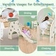 preview thumbnail 8 of 8, Costway 3-in-1 Toddler Slide with Buffer Zone Basketball Hoop & Ball - See Details