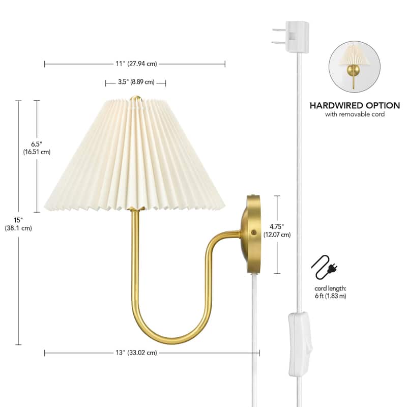 Globe Electric 91010460 Evangeline 15" Tall Wall Sconce