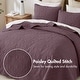 preview thumbnail 102 of 110, Madison Park Quebec Embroidered Reversible Oversized 3-piece Solid Texture Bedspread Quilt Set with Matching Shams