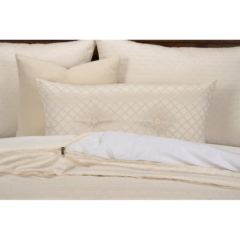 Adam Luxury Jacquard Duvet Cover and Insert Set