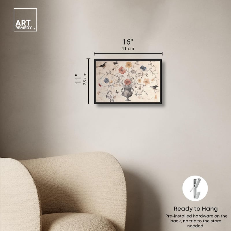 Antique Bouquet Canvas by Art Remedy