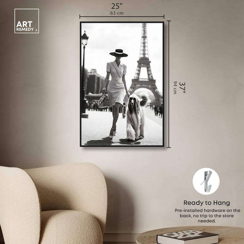 Fashionable Locks Noir Canvas by Art Remedy