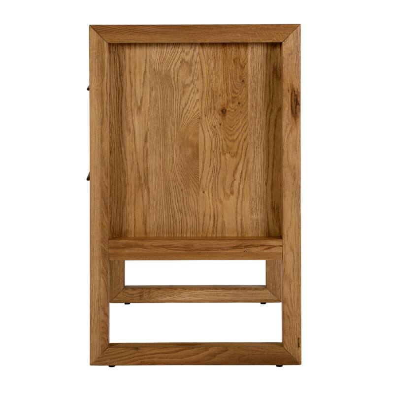 Oakley 25 in. W Rectangular Wood 2 Drawer Nightstand