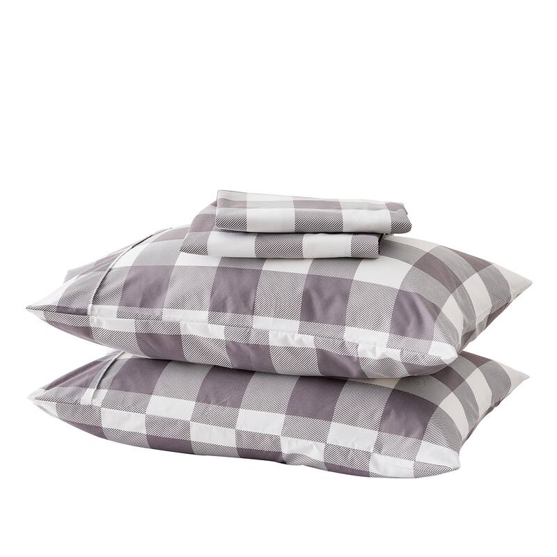 Linery & Co. Ultra-Soft Brushed Holiday-Printed Microfiber Sheet Set