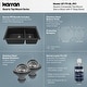 preview thumbnail 61 of 81, Karran Drop-In Quartz 33 in. 1-Hole 60/40 Double Bowl Kitchen Sink Kit