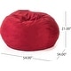 preview thumbnail 1 of 12, Comfortable Bean Bag Chair for Kids and Adults, with Removable Microsuede Cover Red - Large