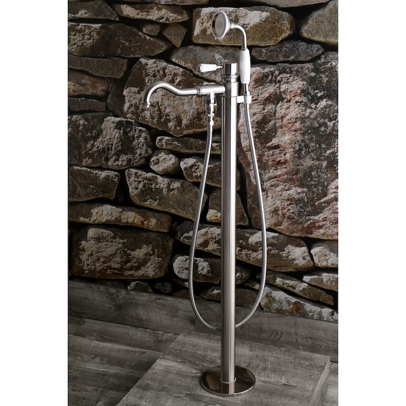 Kingston Brass Paris Freestanding Tub Faucet with Hand Shower