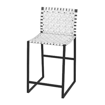 Urban Woven Leather 25" Counter Stool