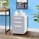 preview thumbnail 17 of 39, Superday 3-drawer Wheeled Metal Vertical File Cabinet
