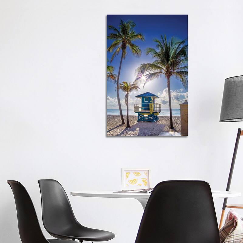 iCanvas "The Perfect Beach Day, Miami Florida" by Susanne Kremer Canvas Print - 40x26x1.5