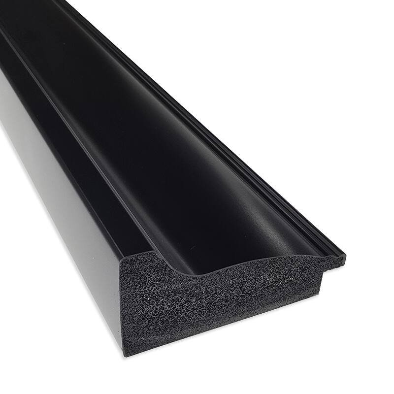 Abbey Black Beveled Framed Wall Mirror - Abbey Black