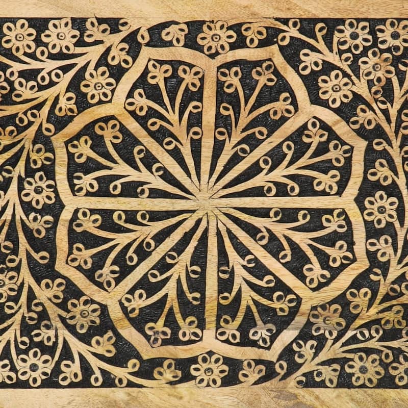 vidaXL Side Cabinet 31.5"x13"x29.5" Solid Wood Mango - 31.5" x 13" x 29.5"