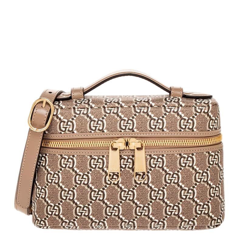 Gucci Super Mini GG Shadow Bag - Taupe and Multicolor