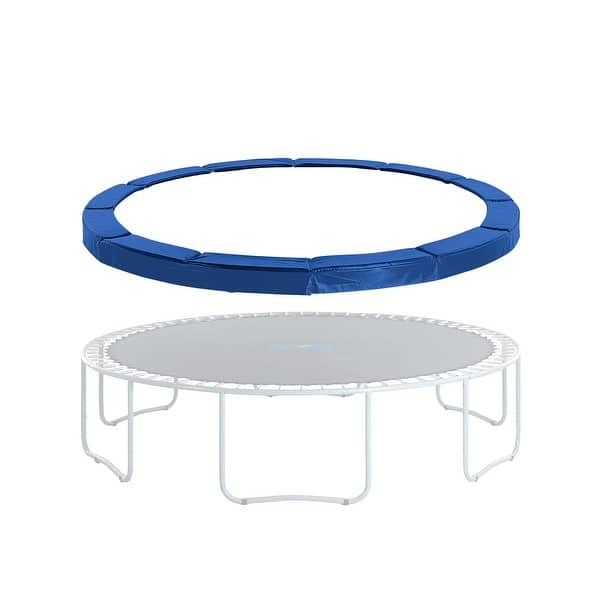 slide 2 of 5, Machrus Upper Bounce Trampoline Super Spring Cover - Safety Pad, Fits 8 FT Round Trampoline Frame - Blue