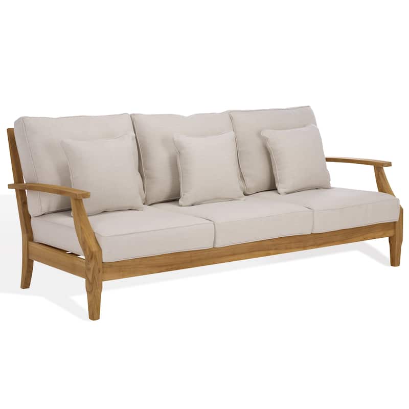SAFAVIEH Couture Martinique Wood Patio Sofa
