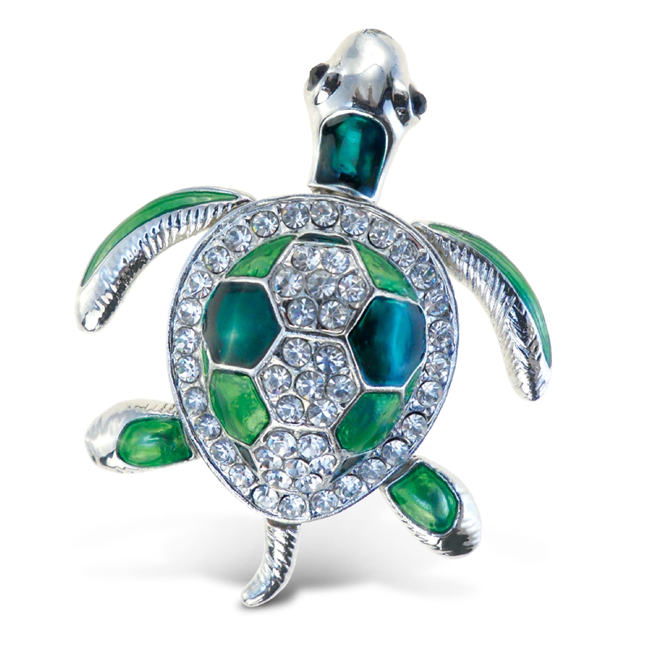 CoTa Global Sea Turtle Sparkling Refrigerator Magnet with Crystals - 2.25 Inch