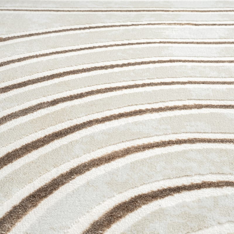 Abani Glam GLA100A Mid-Century Beige Cream Arch Area Rug