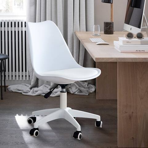 Modern Home Office Desk Chairs Adjustable 360 °Swivel Chair - 21.3"D x 18.89"W x 30.3"H