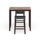 Copper Grove Bloodroot 3-piece Counter Height Table and Saddleback Stools