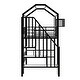 preview thumbnail 14 of 20, Metal Twin Loft Bed with Roof Design and Storage Box, Pink