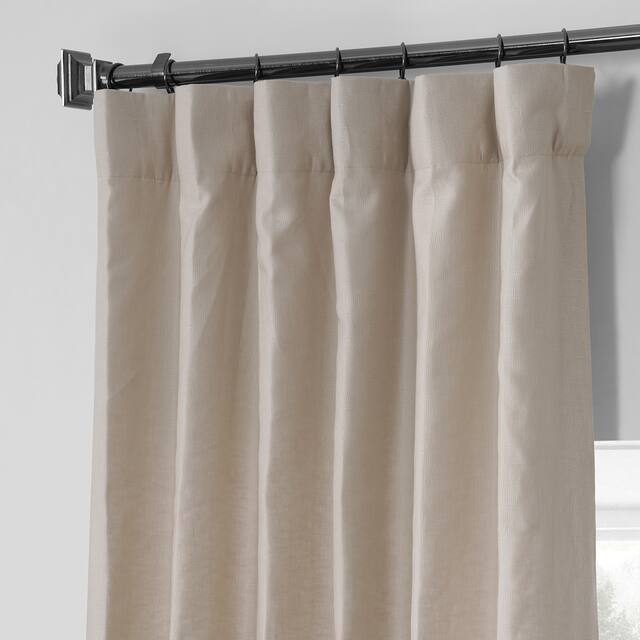 Exclusive Fabrics French Linen Lined Curtain Panel (1 Panel)