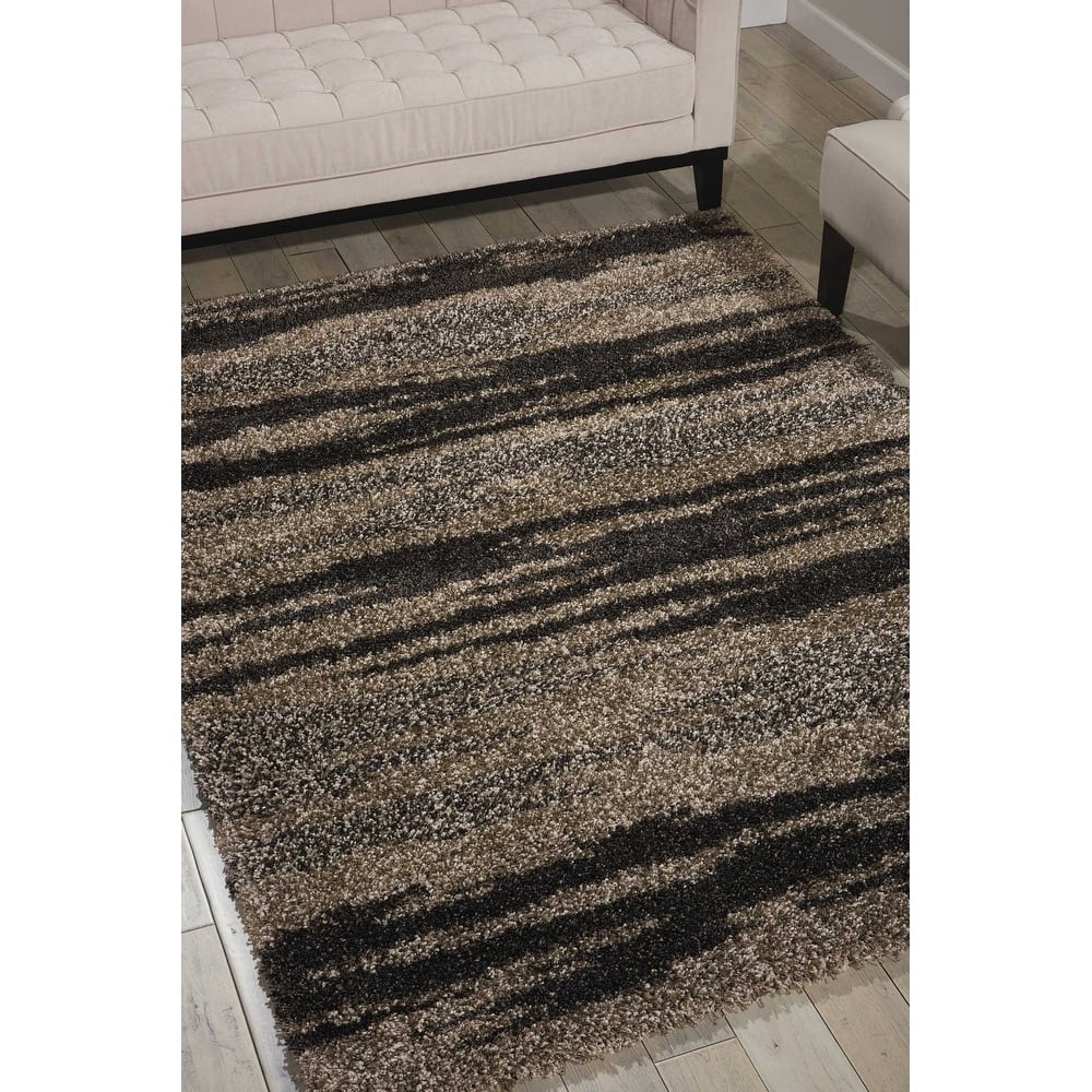 Nourison Amore Abstract Shag Modern Area Rug