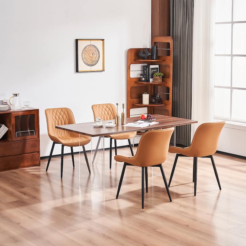 Modern Dining Chairs Set of 2 Upholstered Dining Room Chairs